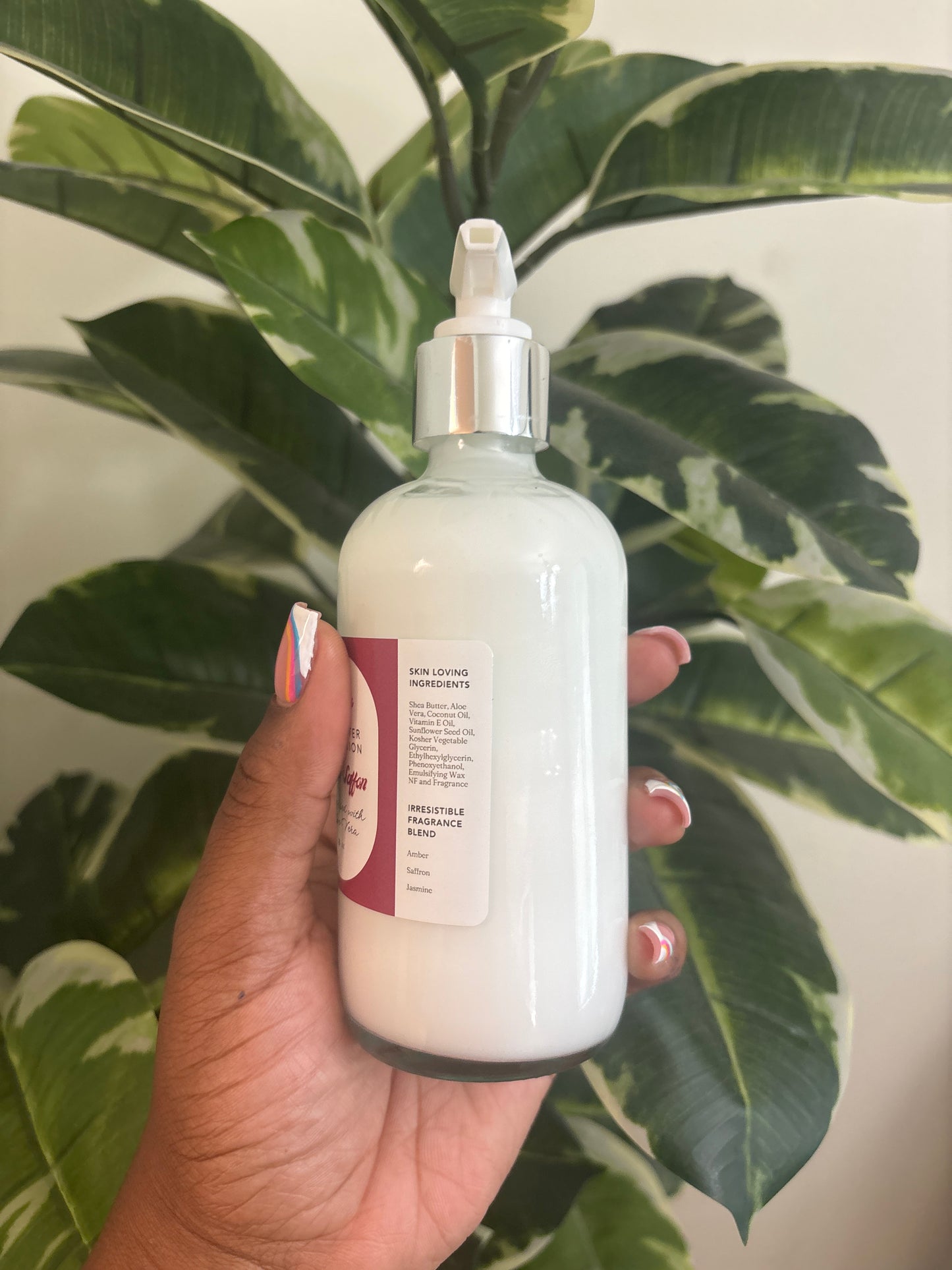 Amber Saffron Shea Butter Body Lotion Infused with Aloe Vera