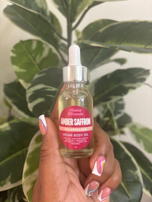 Amber Saffron Argan Body Oil