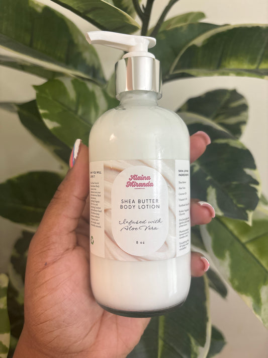 Fragrance Free Shea Butter Body Lotion Infused with Aloe Vera